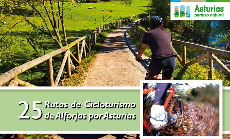 Libro "25 rutas de cicloturismo de alforjas por Asturias" (Asturies ConBici)