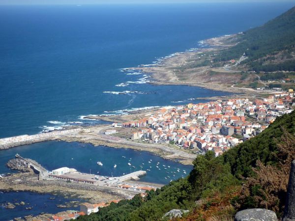 Puerto de A Guarda desde el Monte Santa Tecla