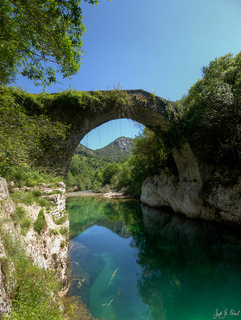 Puente romano sobre el río Cares