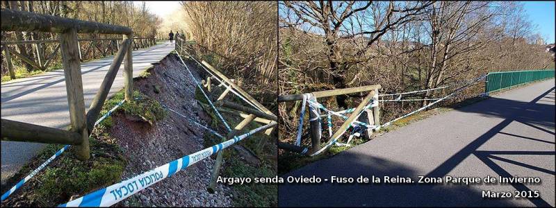 Argayo senda Fuso de la Reina - Oviedo. Parque de Invierno. Marzo 2015
