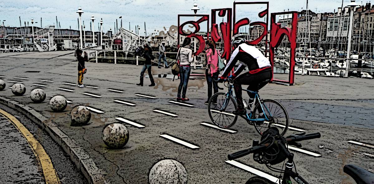 Por el carril bici de Poniente (Gijón)