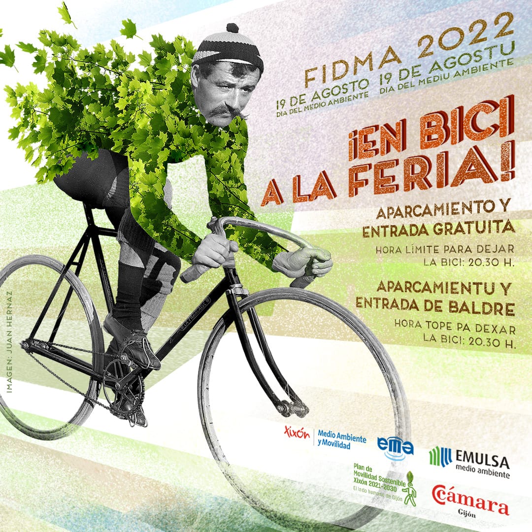 Cartel en bici a La Feria 2022