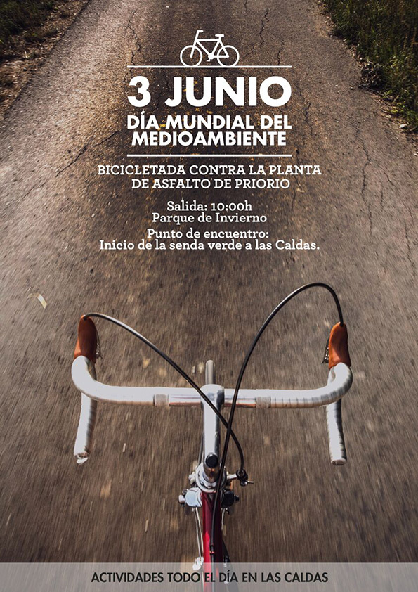 Cartel bicicletada día Mundial del Medio Ambiente, Oviedo